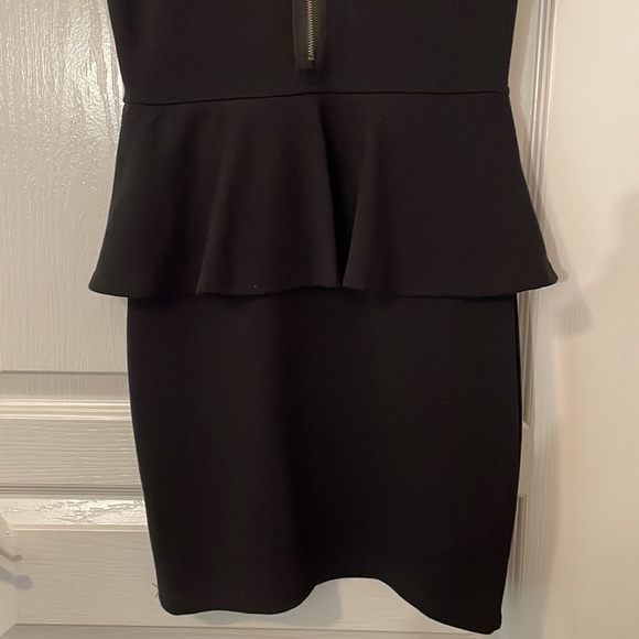 Small Garage Black Mini Dress with Mesh Neckline - Picture 8 of 8